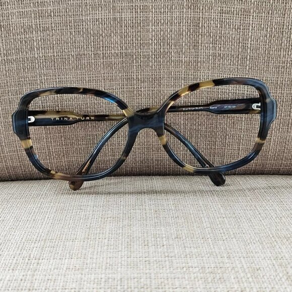 Trina Turk Women Eyeglasses/Sunglasses Frame BLUE STRIPE KIAMA 57[]18 130 - Picture 3 of 12